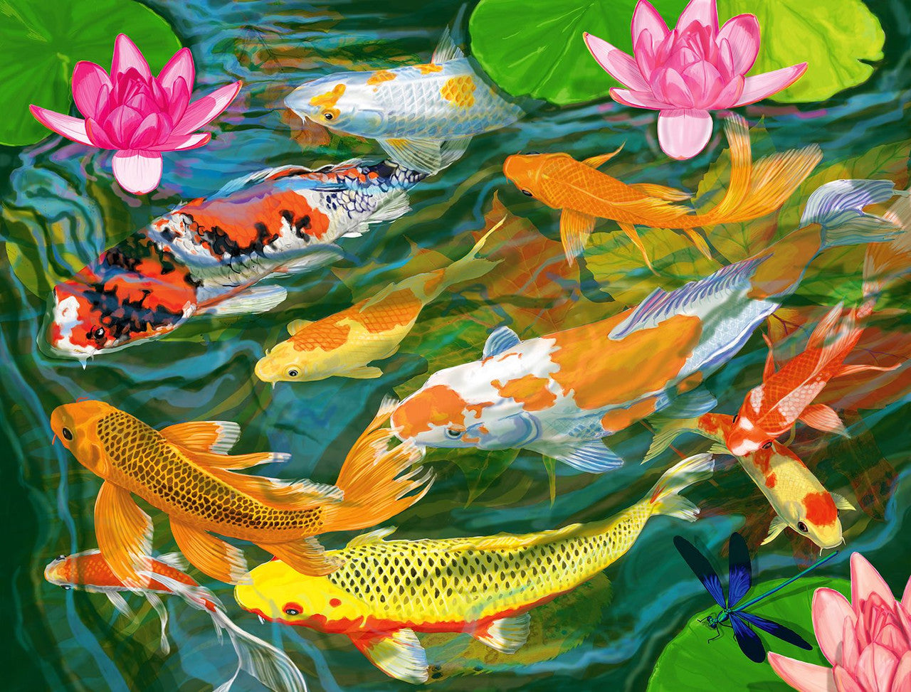 Allied Products-Springbok - Koi Pond Puzzle