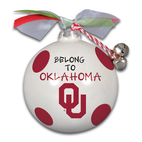 Magnolia Lane - "Our Home & Our Heart Belong to" Collegiate Ornament