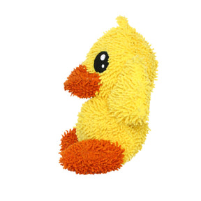 Tuffy Dog Toys - Mighty Microfiber Ball Duck Yellow Large Squeaky Durable Toy