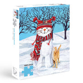 Allport Editions - Cat & Snowman Puzzle