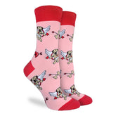 Good Luck Sock - Cupid Pugs Valentine's Day