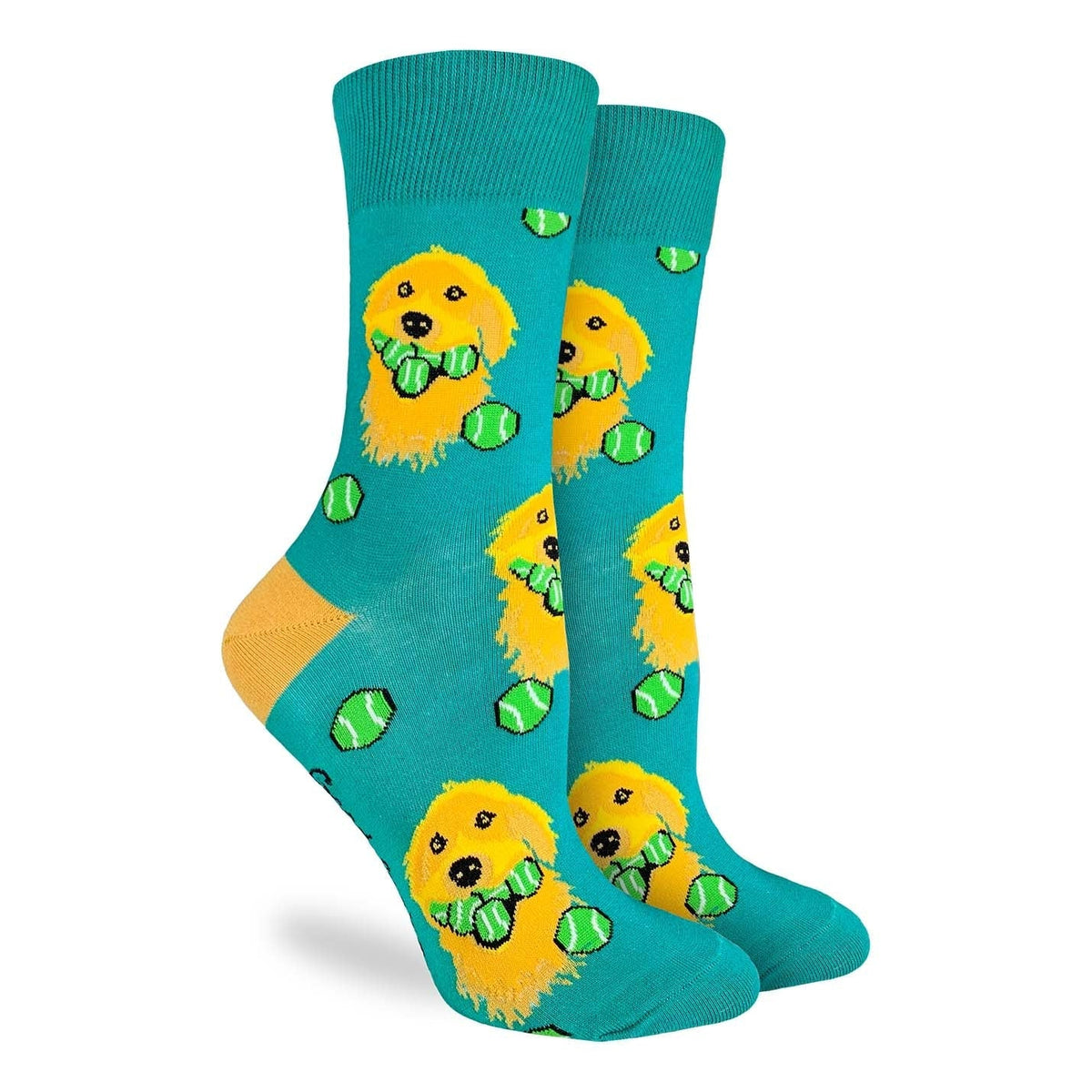 Good Luck Sock - Golden Retriever with Tennis Balls