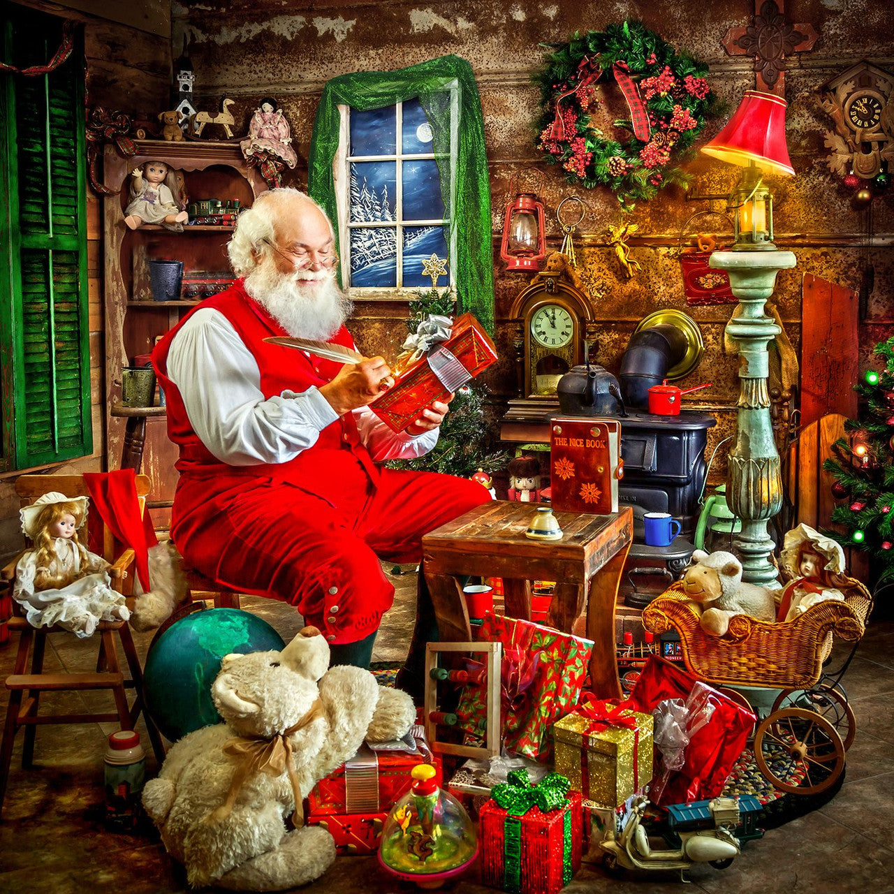 Allied Products-Springbok - Santa's Shop Puzzle