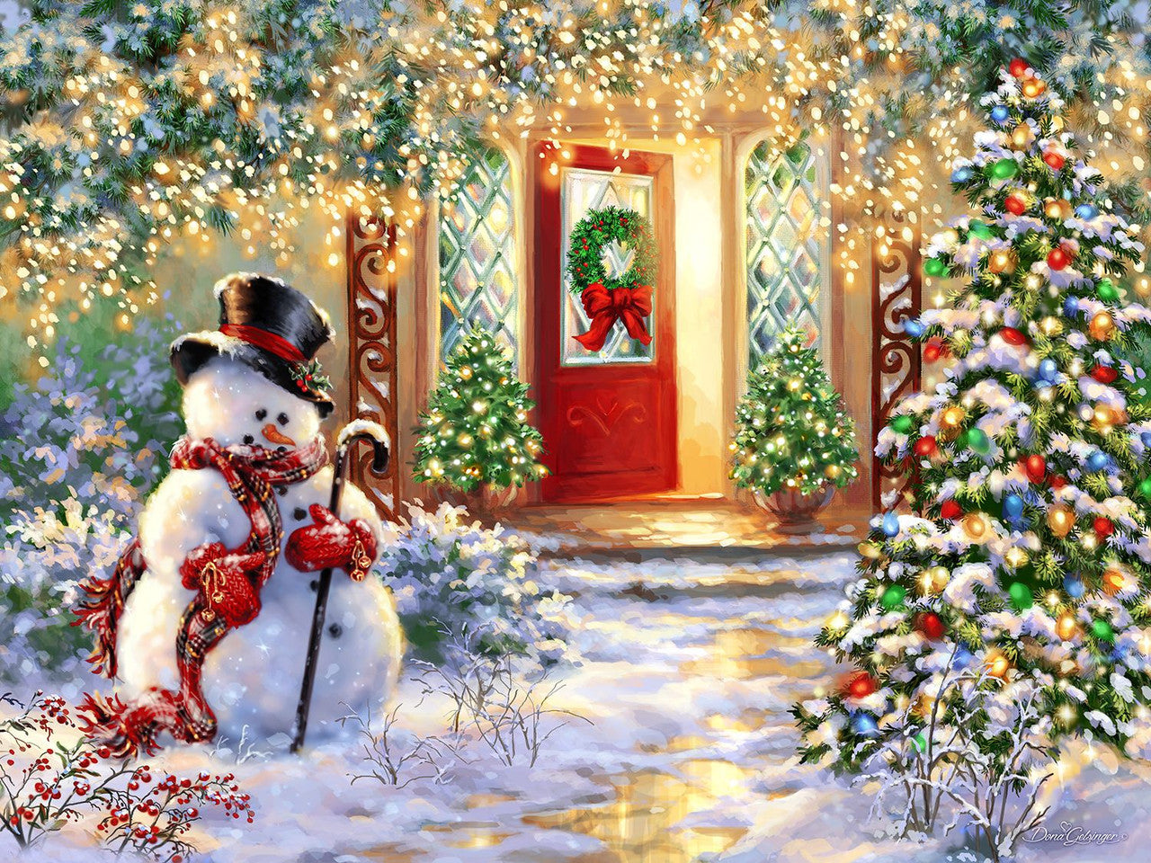 Allied Products-Springbok - Home for Christmas Puzzle