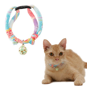Moon-X USA - Cat Collar Chirimen With Clover