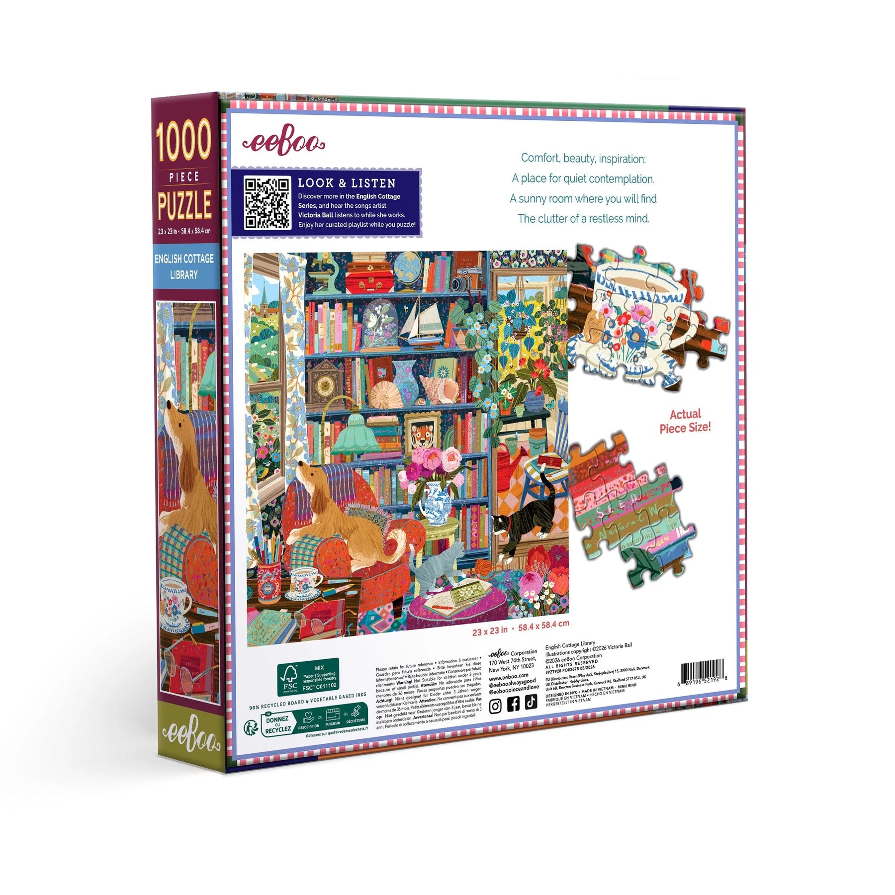 eeBoo - Puzzle English Cottage Library