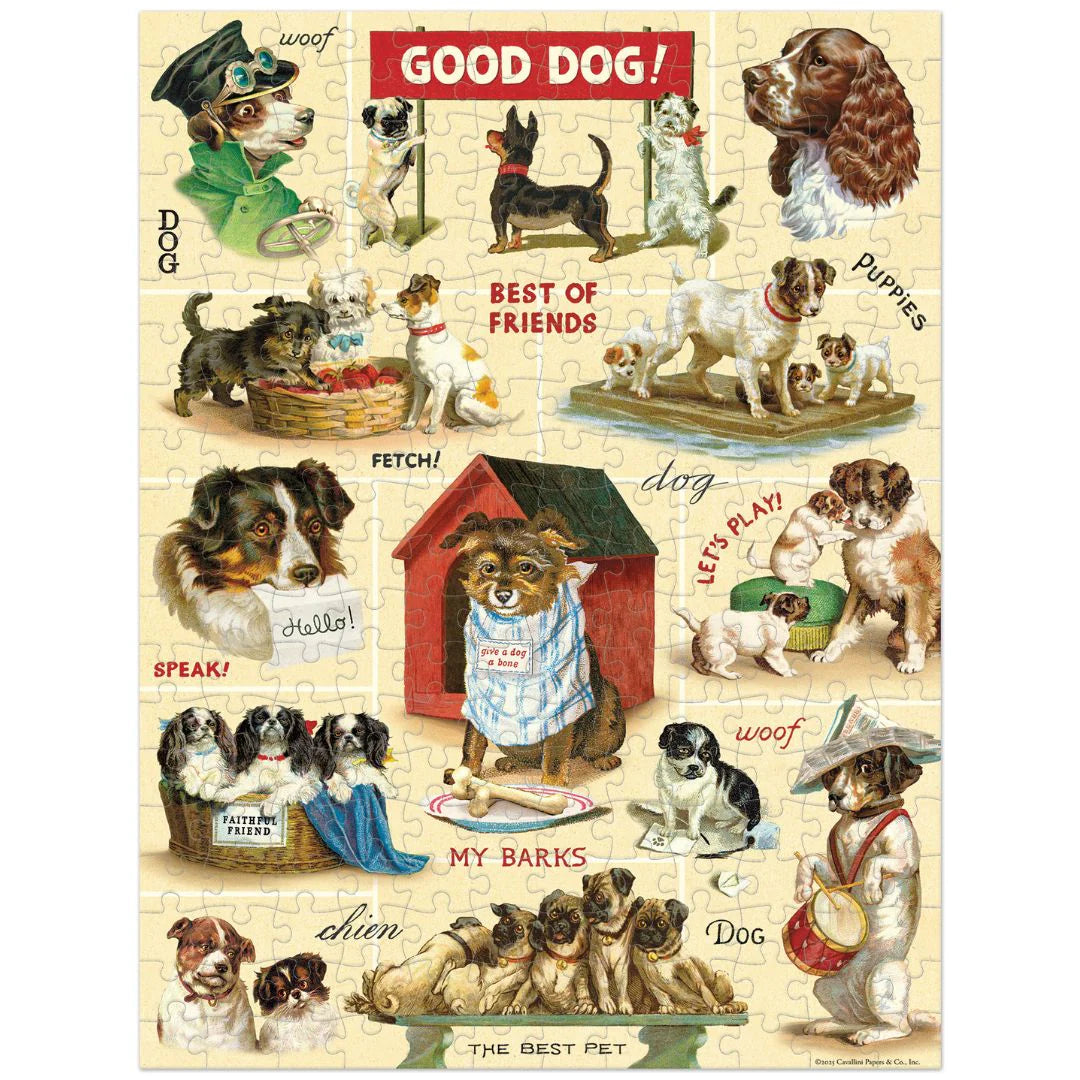 Cavallini & Co. - Puzzle Vintage Dogs Mini - Southern Agriculture 