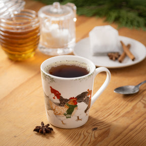 Evergreen Enterprises - Cup Flare Ceramic Winter Chicken Run - Southern Agriculture 