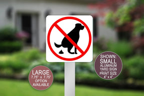 Swanky Bazaar - Dog Yard Sign "No Pooping"