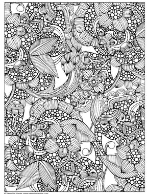 Wellspring- Coloring Book - Creative Coloring Flowers