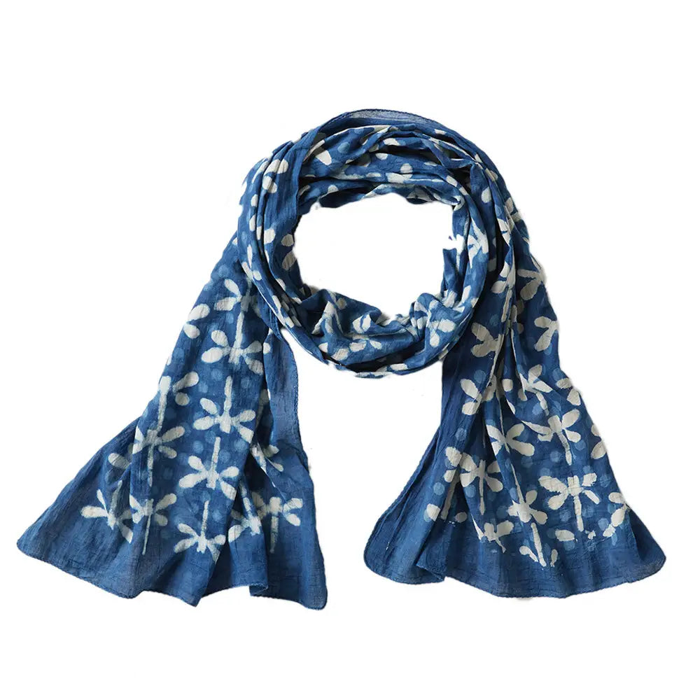 Serrv International - Dragonfly Dabu Scarf