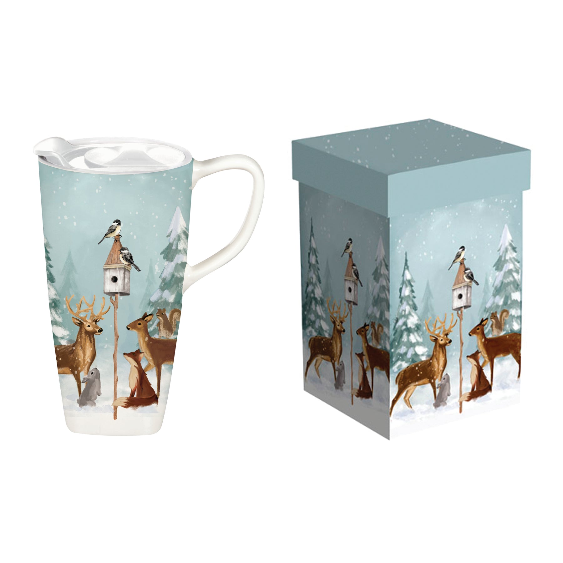 Evergreen Enterprises - Cup Travel Ceramic Animal Friends with Box - Southern Agriculture 