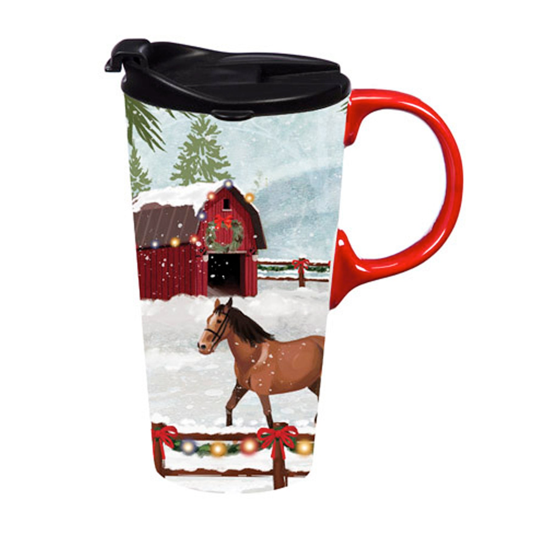 Evergreen Enterprises - Travel Cup Horse Scene w/ Box - Southern Agriculture 