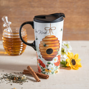 Evergreen Enterprises - Travel Cup Summer Floral Buzz - Southern Agriculture 