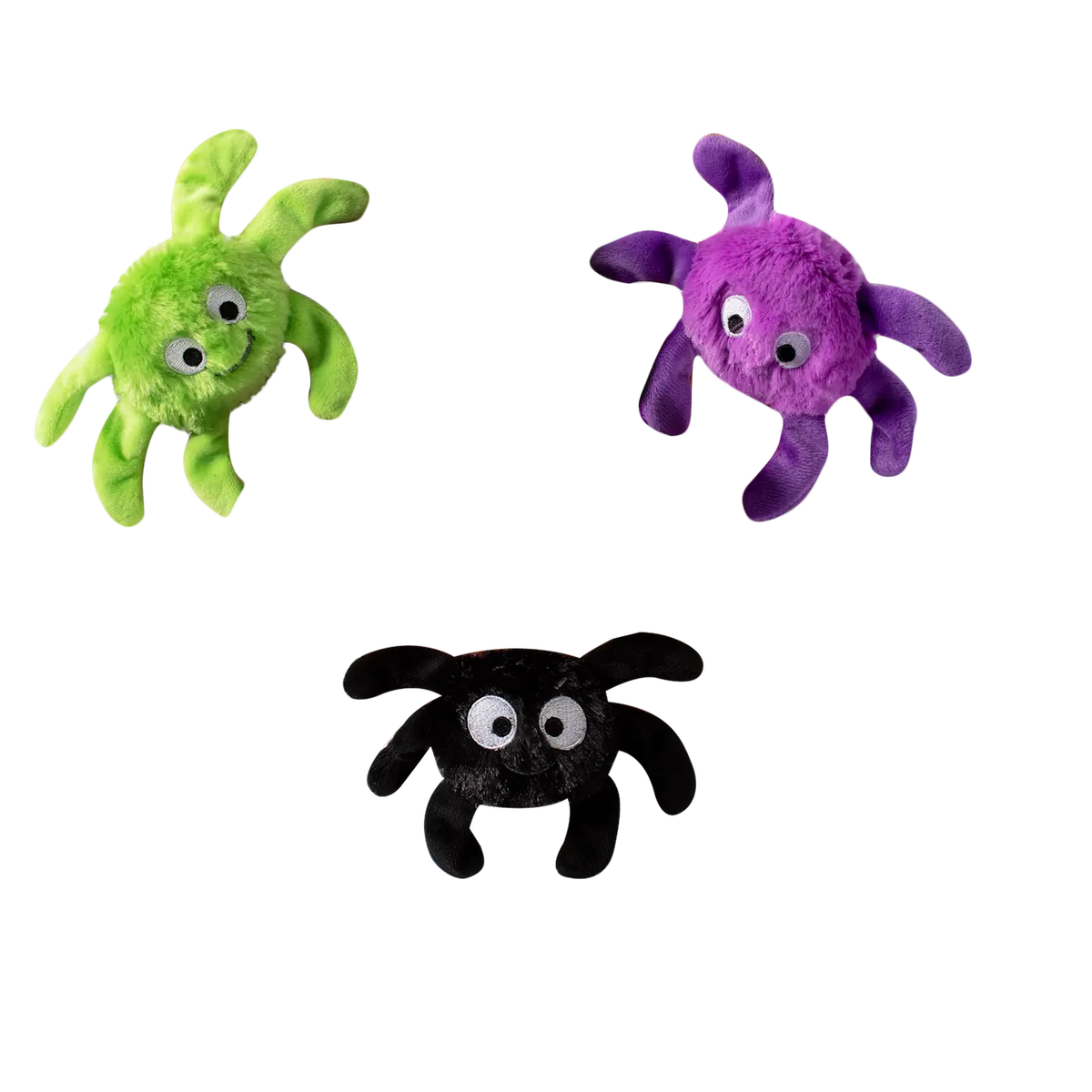 Petshop by Fringe Studio - Dog Toy CREEPY CRAWLER SPIDERS (3 Piece Set)
