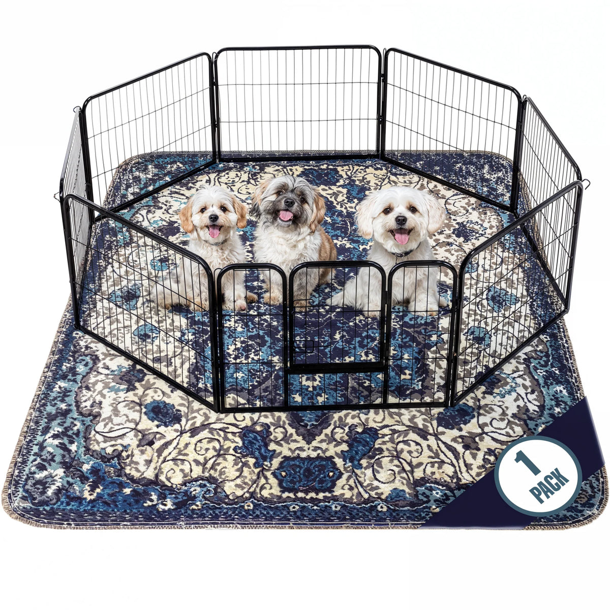 Pupiboo - Blue Medallion Washable Pee Pads - Southern Agriculture 