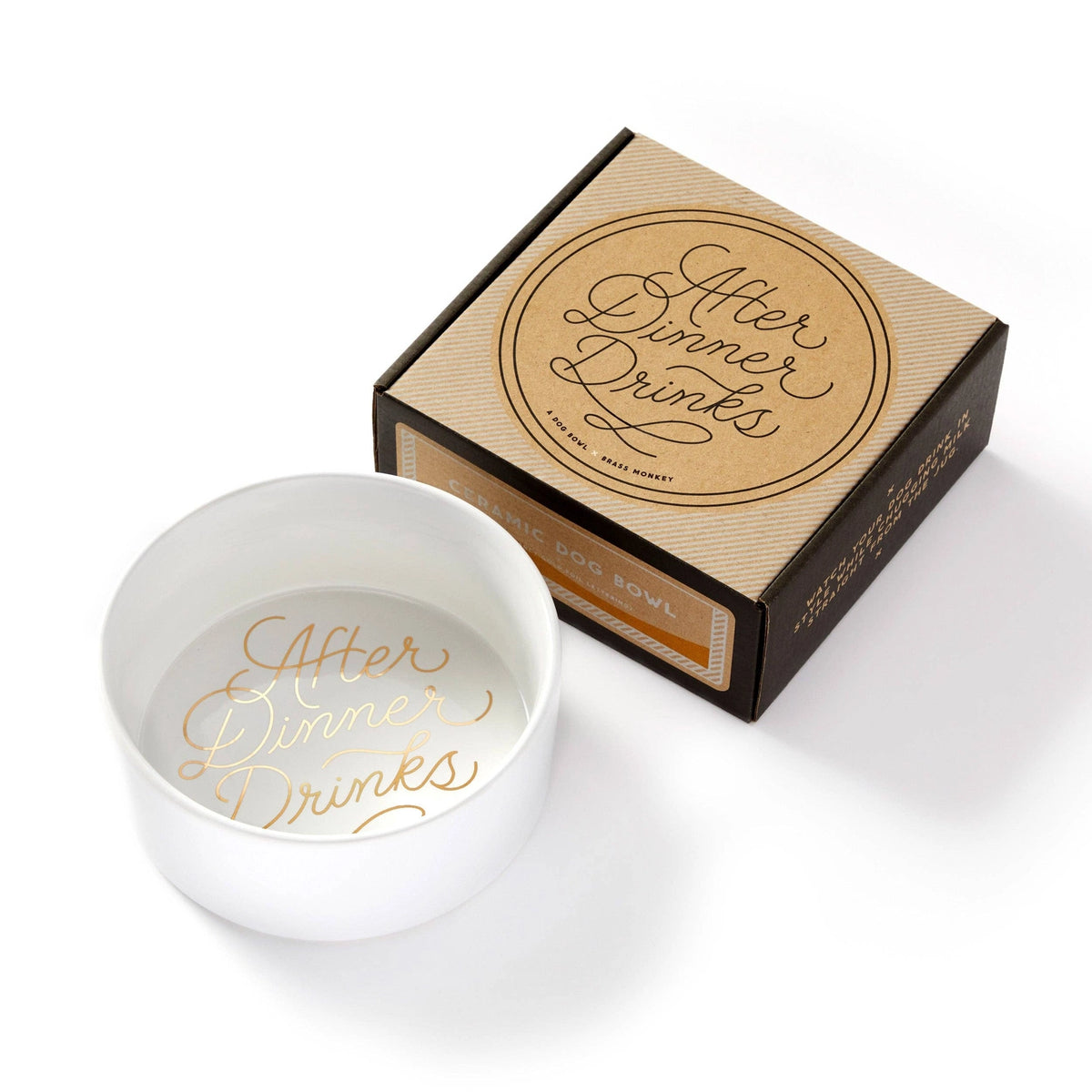 Chronicle-Hachette Book - Water Bowl Brass Monkey After Dinner Drinks