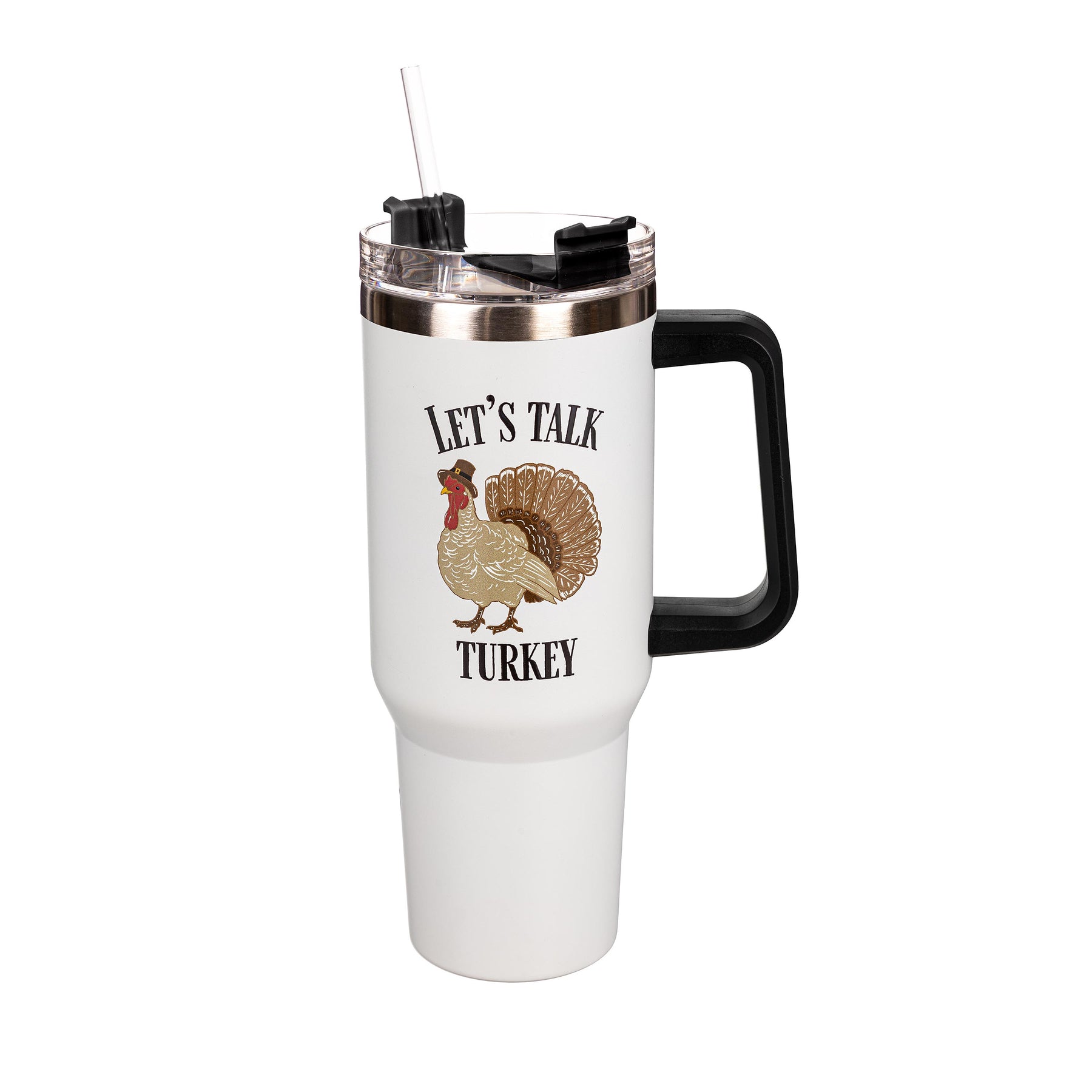 Evergreen Enterprises - Canyon Cup Stainless Steel w/ Straw Let's Talk Turkey - Southern Agriculture 