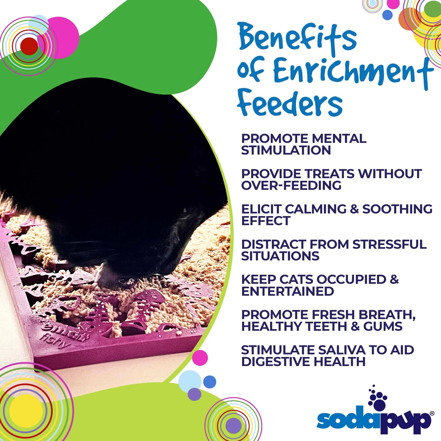 Enrichment Dog Lick Mat - Fishy Design - Southern Agriculture 