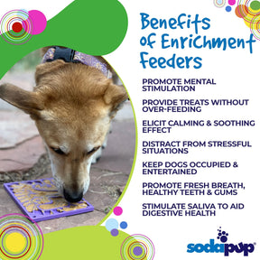 Enrichment Dog Lick Mat - Groovy Love Design - Southern Agriculture 