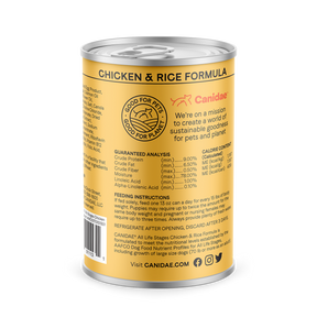 Canidae - All Dog Breeds, All Life Stages Chicken & Rice Formula Canned Dog Food - Southern Agriculture 