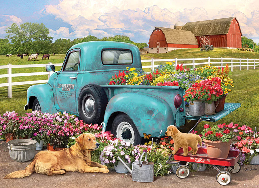 Outset Media - Puzzle: Flower Truck (1,000 Piece)