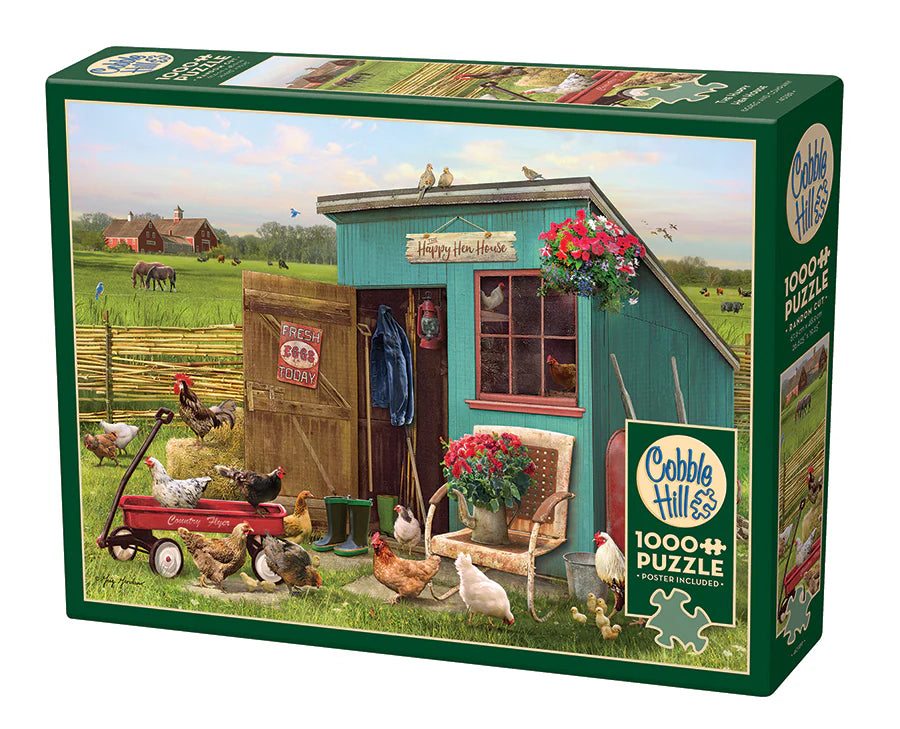 Outset Media - Puzzle: The Happy Hen House (1,000 Piece)