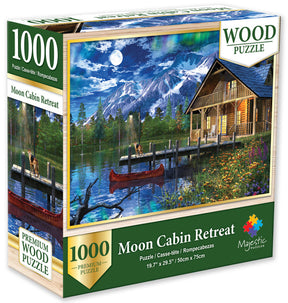 Allied Products-Springbok - Puzzle Wooden Moon Cabin Retreat