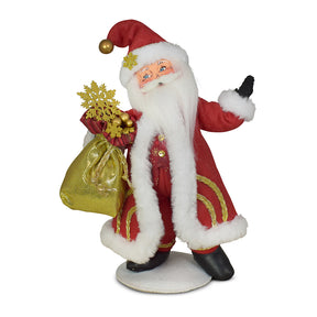 Annalee Dolls - Santa Crimson & Gold