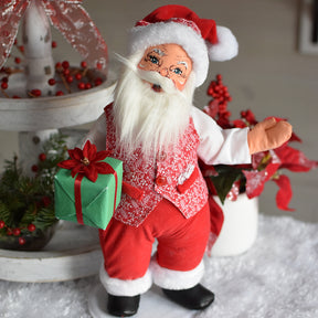 Annalee Dolls - Poinsettia Santa