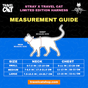 Travel Cat - Cat Harness & Leash Set - Stray x Travel Edition