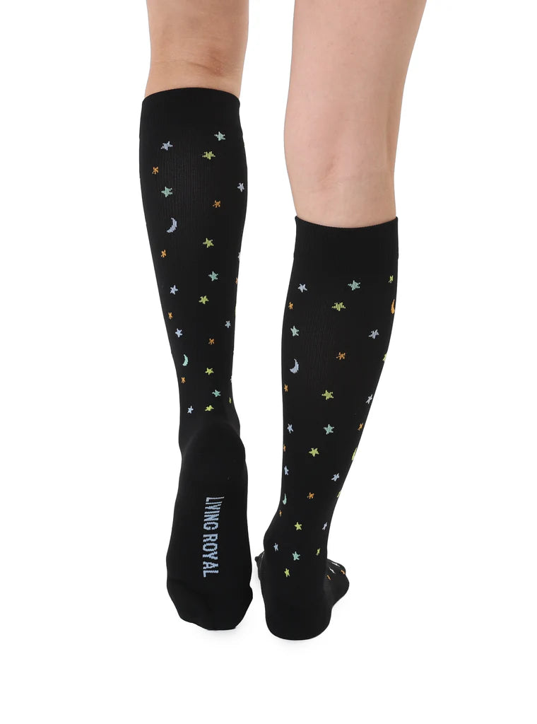Living Royal - Socks Compression Moon & Stars