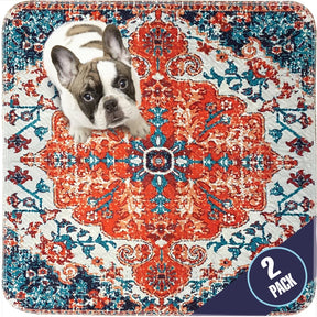 Pupiboo - Medallion Washable Pee Pads 36"x36" (2 pack)