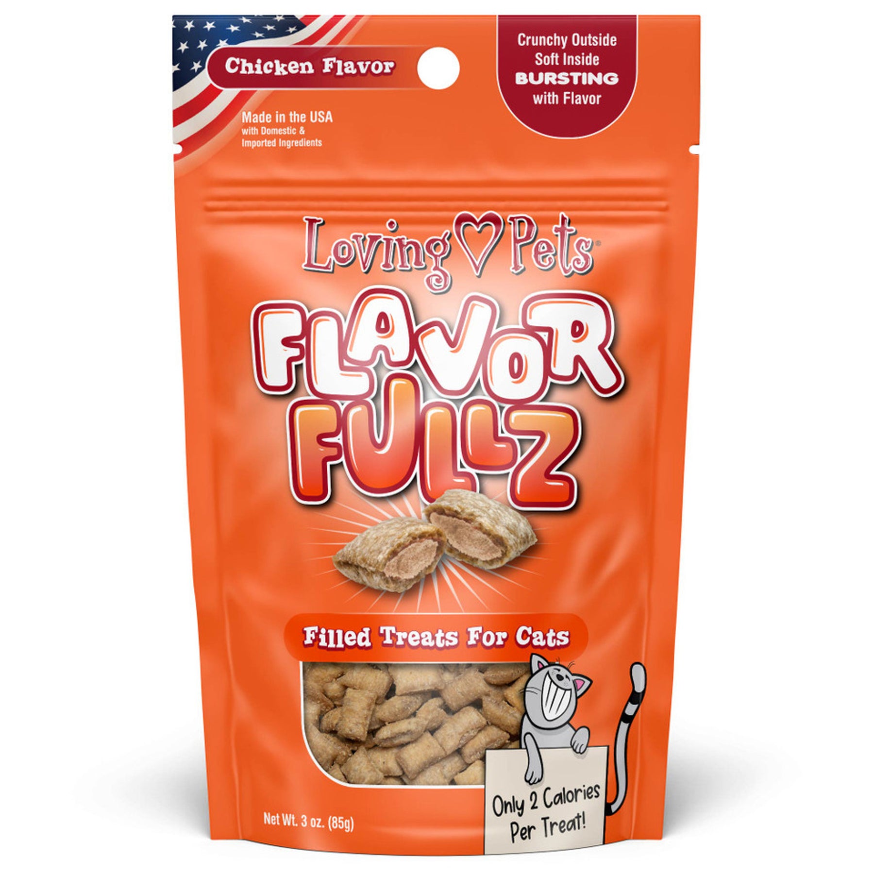 Loving Pets Inc. - Flavorfullz Chicken Flavor Filled Treats For Cats