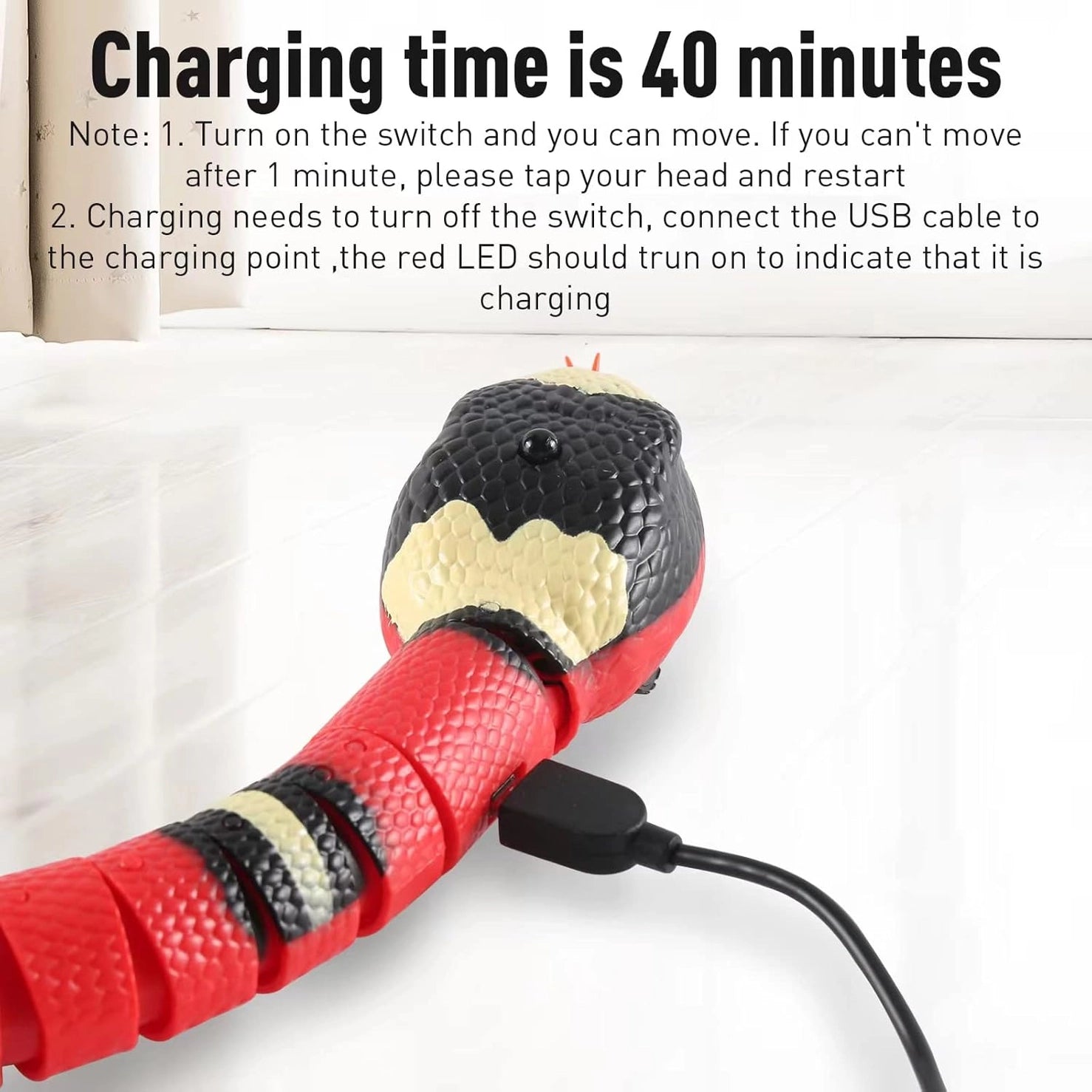 Vigor - Cat Toy Snake Recharable