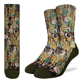Good Luck Sock - Mallard Duck in Marsh