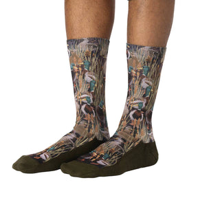 Good Luck Sock - Mallard Duck in Marsh