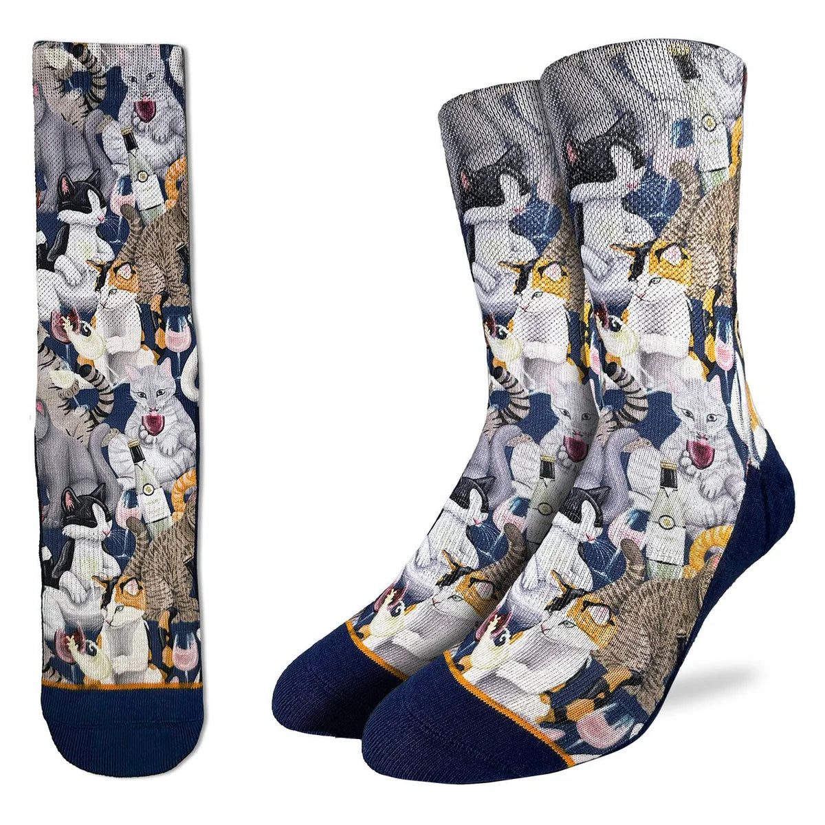 Good Luck Sock - Wine & Cats