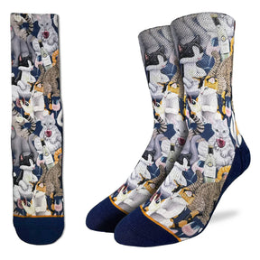 Good Luck Sock - Wine & Cats