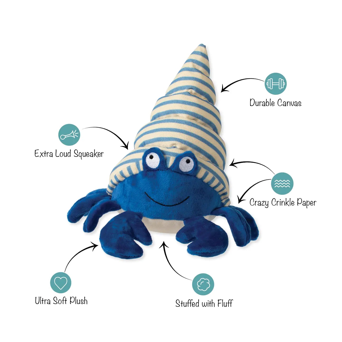 Petshop by Fringe Studio - Dog Toy Simply Crabulous