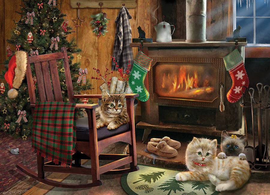 Outset Media - Puzzle: Kittens by the Stove (500 Piece)