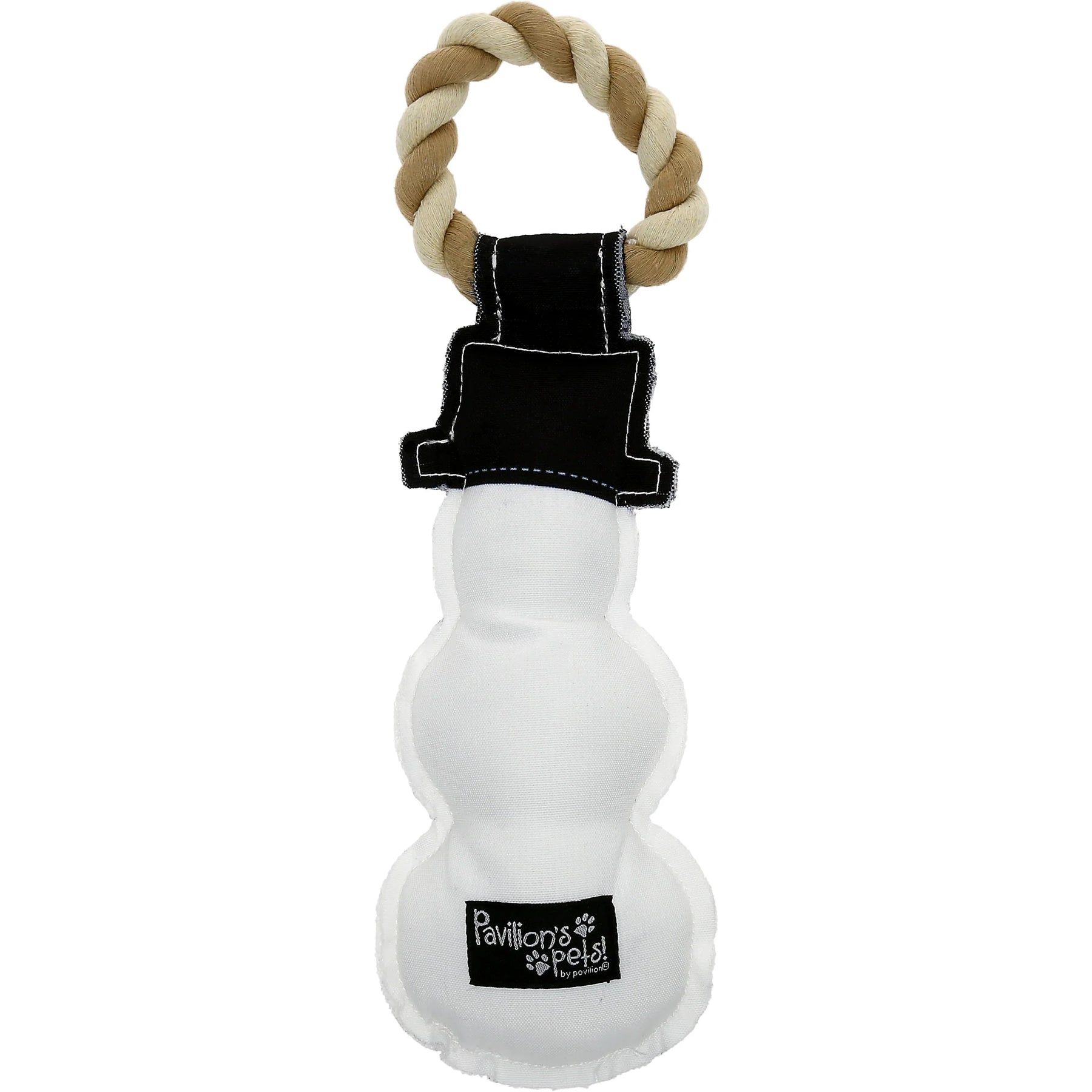 Pavilion - Canvas Dog Toy On Rope "My Dog Melts My Heart"