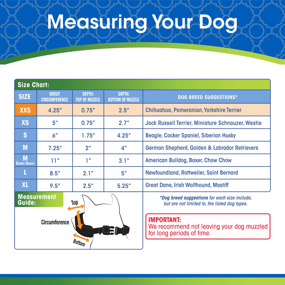 Four Paws - Muzzle Walk-About Quick-Fit Black