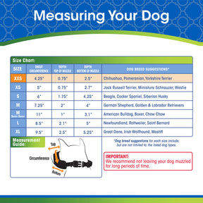 Four Paws - Muzzle Walk-About Quick-Fit Black