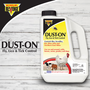 Bonide - Revenge Dust-On Fly, Lice,Tick Control Cow,Horse,Swine,Poulty