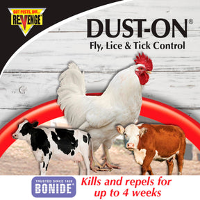 Bonide - Revenge Dust-On Fly, Lice,Tick Control Cow,Horse,Swine,Poulty