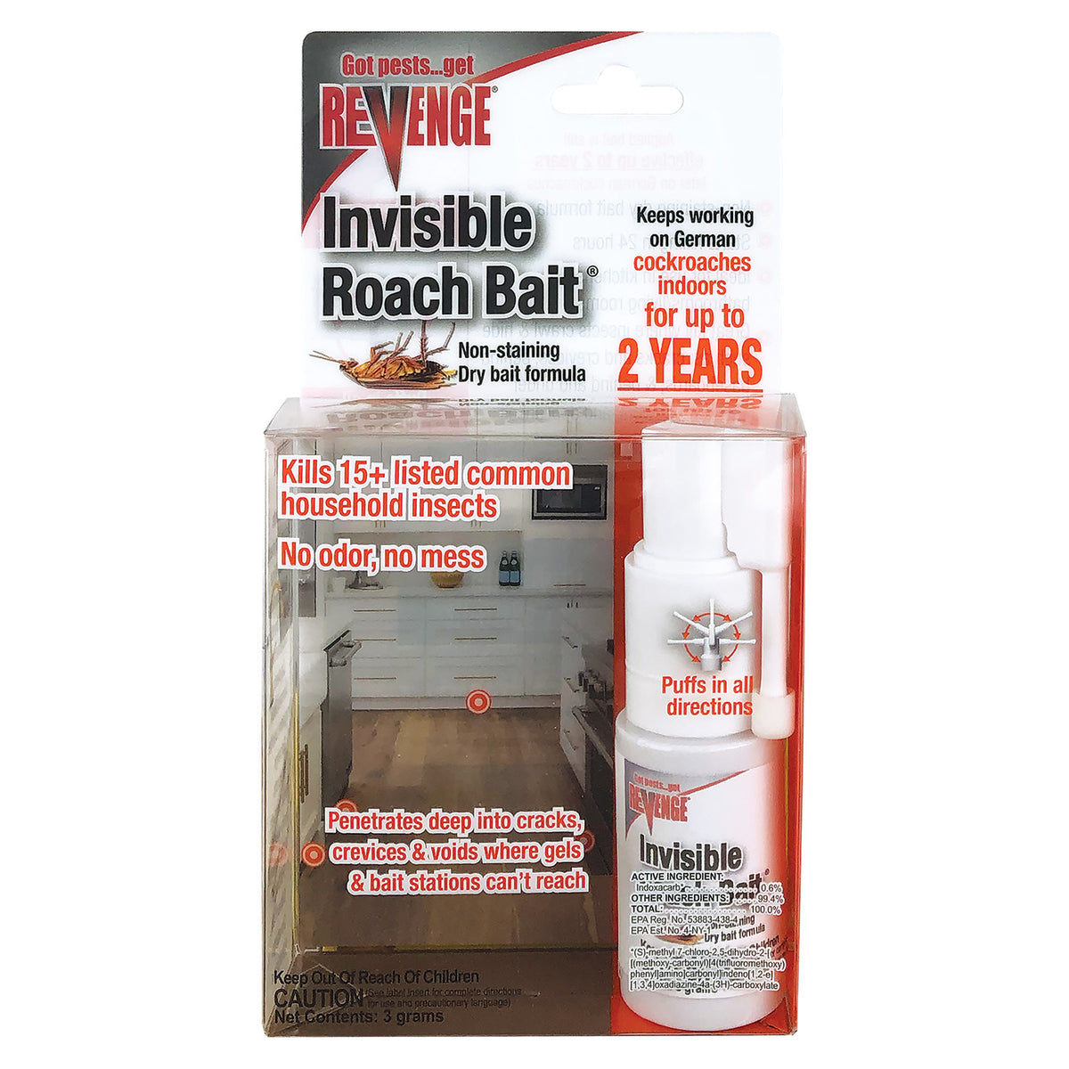 Bonide - Revenge Invisible Ant & Roach Bait w/ Puffer - Southern Agriculture 