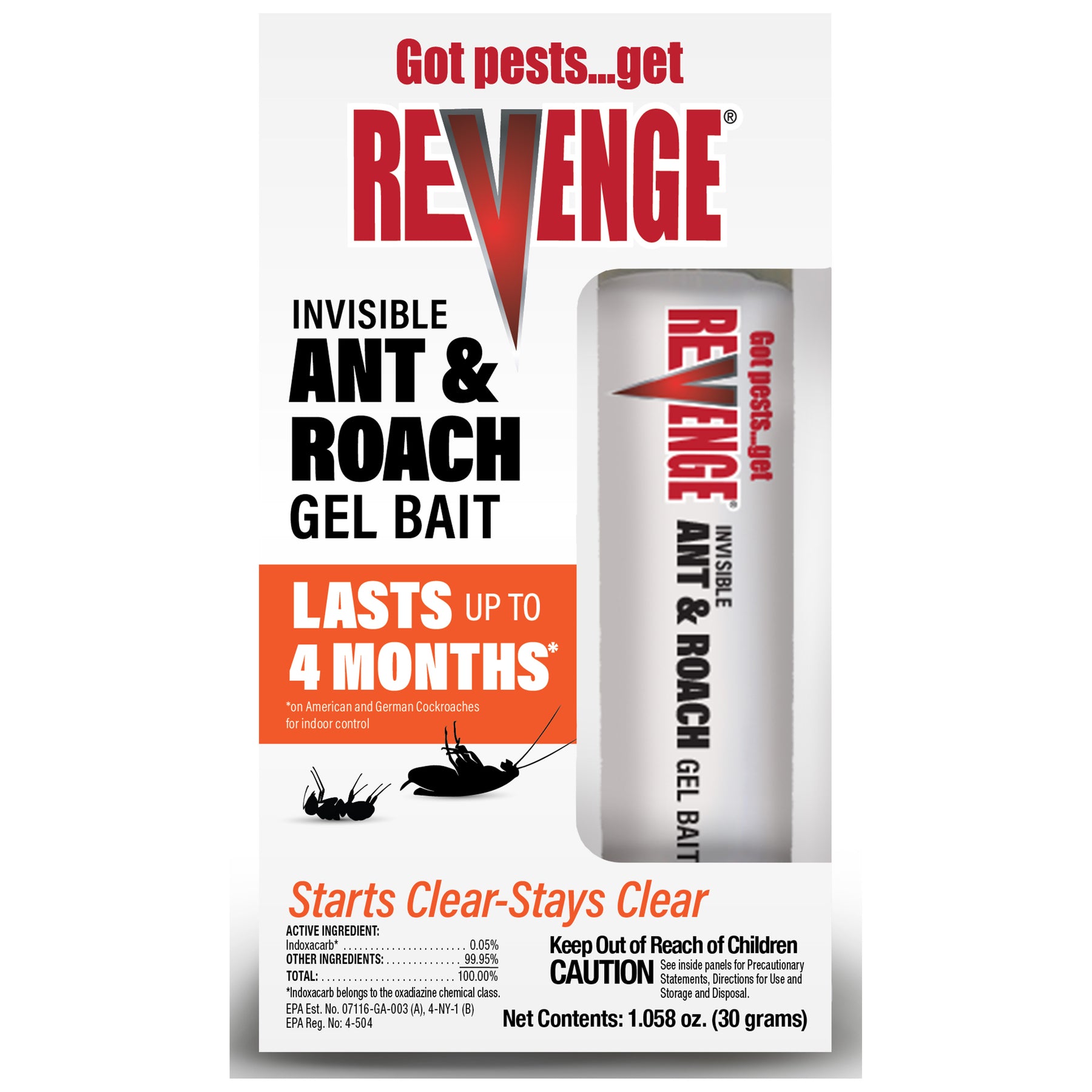 Bonide - Revenge Invisible Ant & Roach Gel Bait in Syringe