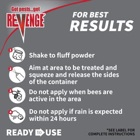 Bonide - Revenge Spider & Ground Bee	Killer 0.25% Permethrin Duster