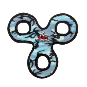 Tuffy Dog Toys - Tuffy Jr 3 Way Tug Camo Blue